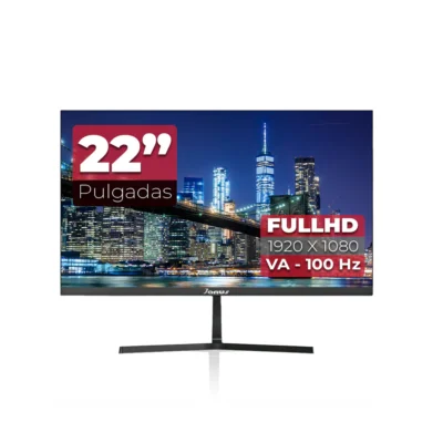 MONITOR JANUS LED 22" HDMI, VGA, FULL HD CON PARLANTES INCORPORADOS