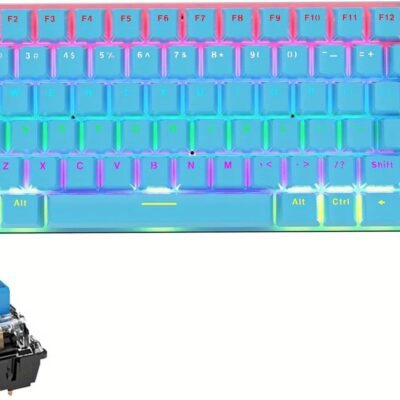 Teclado Mecanico Gamer Ajazz AK33 Azul