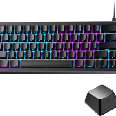 Teclado Mecanico HITIME XVX M67 - Teclado 60% USB con cable para juegos con teclas Phantom