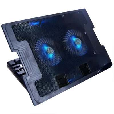 Base de refrigeración para portátil de 2 ventiladores 17"