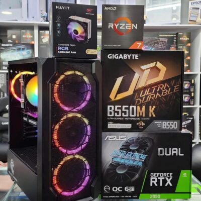 PC GAMER RYZEN 7 5700X | RTX 3050 6GB | SSD NVME 512GB | 16GB DE RAM DDR4 | FUENTE 700W