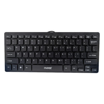 TECLADO SLIM USB RAOOP MK500 CHOCOLATE Color Negro