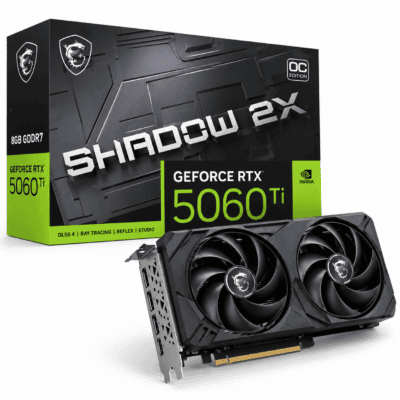 Tarjeta Gráfica MSI GeForce RTX 5060 Ti SHADOW 2X OC 8GB GDDR7