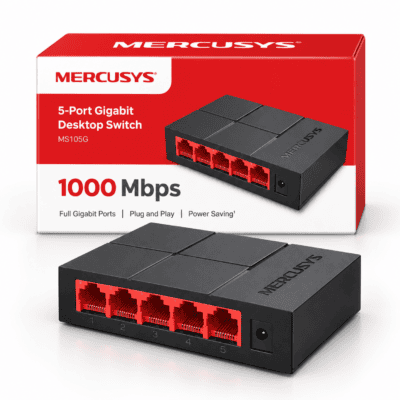 Switch Mercusys MS105G de 5 Puertos Gigabit 10/100/1000 Mbps
